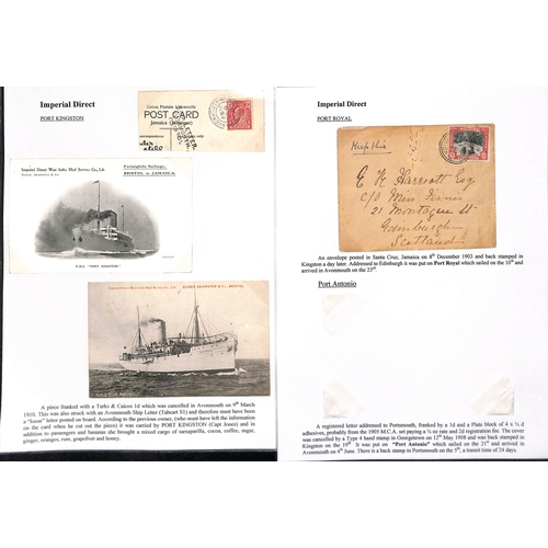 672 - 1901-11 Covers and cards, picture postcards and ephemera, the interesting collection written up on p... 