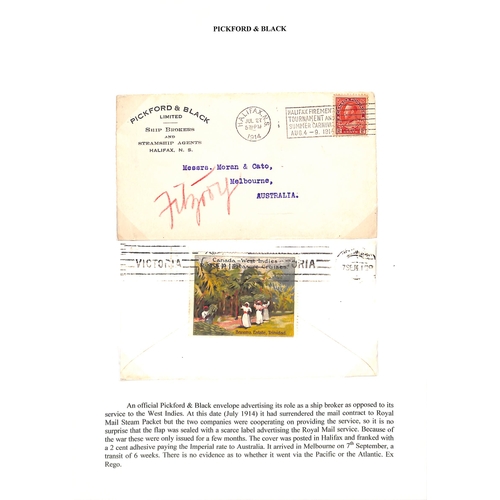 675 - 1892-1914 Covers and cards from Jamaica (2), Barbados (2), British Guiana (4), Martinique, Bermuda, ... 