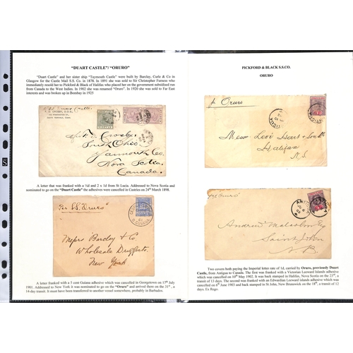 675 - 1892-1914 Covers and cards from Jamaica (2), Barbados (2), British Guiana (4), Martinique, Bermuda, ... 