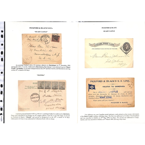 675 - 1892-1914 Covers and cards from Jamaica (2), Barbados (2), British Guiana (4), Martinique, Bermuda, ... 