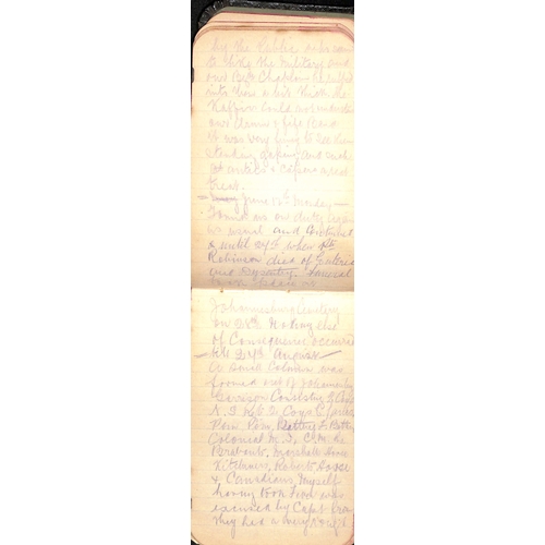 1412 - 1900 (Mar 3) - 1901 (Mar 10) Small but well filled diary kept by an officer, apparently in the Volun... 