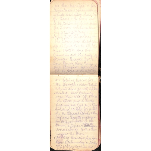 1412 - 1900 (Mar 3) - 1901 (Mar 10) Small but well filled diary kept by an officer, apparently in the Volun... 