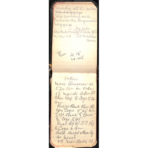 1412 - 1900 (Mar 3) - 1901 (Mar 10) Small but well filled diary kept by an officer, apparently in the Volun... 