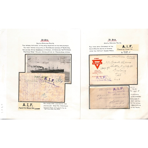 746 - 1914-18 Covers and cards from Transports, most with unnumbered censors, various types include 