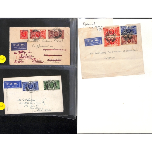 776 - G.B/Africa. 1935 Covers and cards from G.B to Africa including May 7th F.D.Cs flown to Nyasaland (se... 