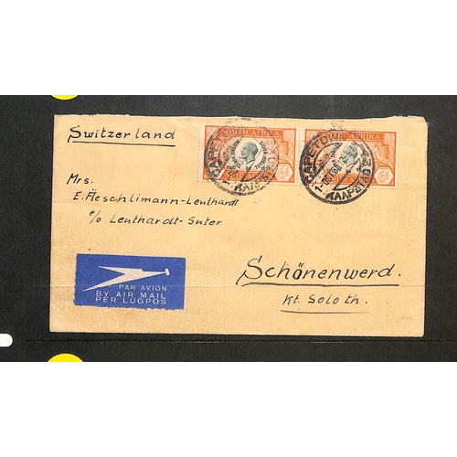 785 - Southern Africa. 1935-36 Covers and cards from South Africa (30), Basutoland, Swaziland or Bechuanal... 