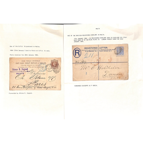 804 - 1819-1960 Covers and cards including 1819 entire letter sent within Java with Samarang handstamp; co... 