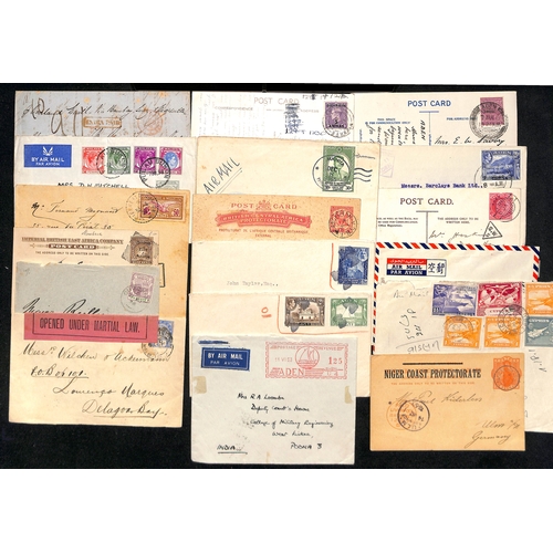 804 - 1819-1960 Covers and cards including 1819 entire letter sent within Java with Samarang handstamp; co... 