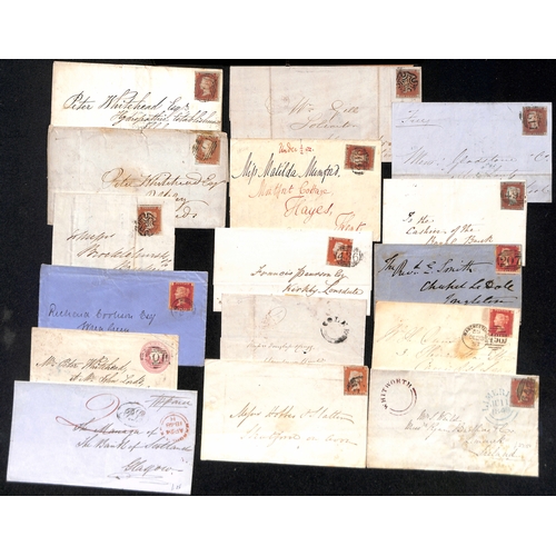 306 - 1768-1905 Entire letters, entires and covers including prestamp, 1845-53 traveller datestamps (6), u... 