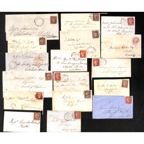 306 - 1768-1905 Entire letters, entires and covers including prestamp, 1845-53 traveller datestamps (6), u... 