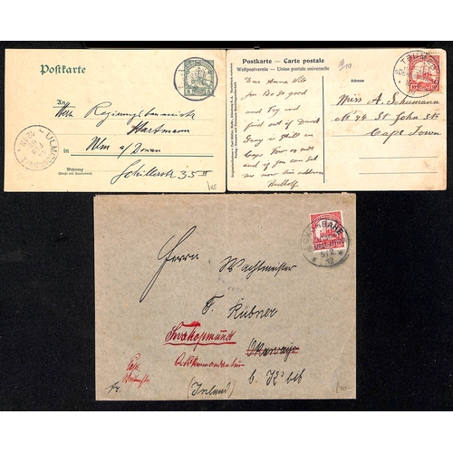 1065 - 1902-14 Yacht issue covers (3), picture postcards (9) and postal stationery cards (3), cancels inclu... 