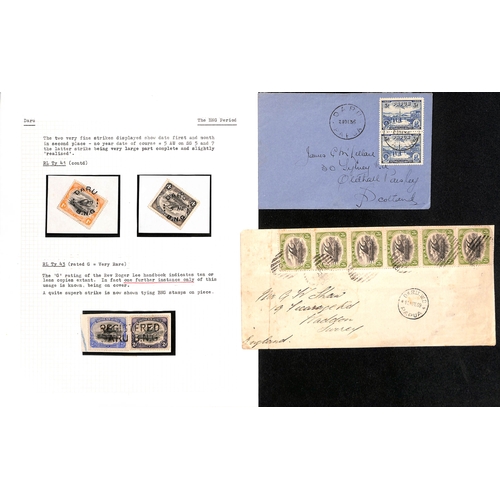 1348 - Daru. 1901-35 Covers and a part cover (4), pieces (2) and stamps (16), cancels and handstamps compri... 