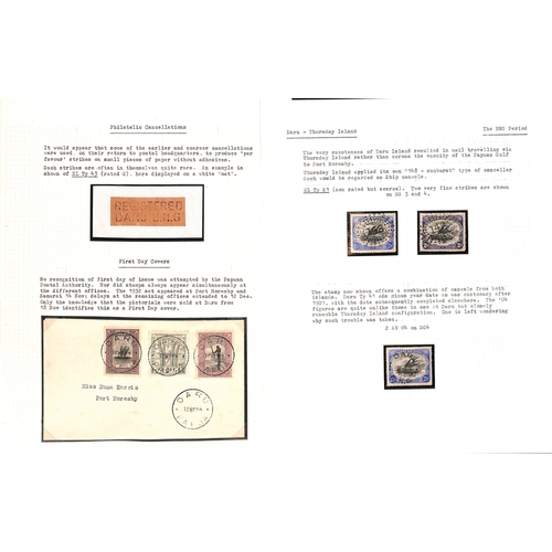 1348 - Daru. 1901-35 Covers and a part cover (4), pieces (2) and stamps (16), cancels and handstamps compri... 