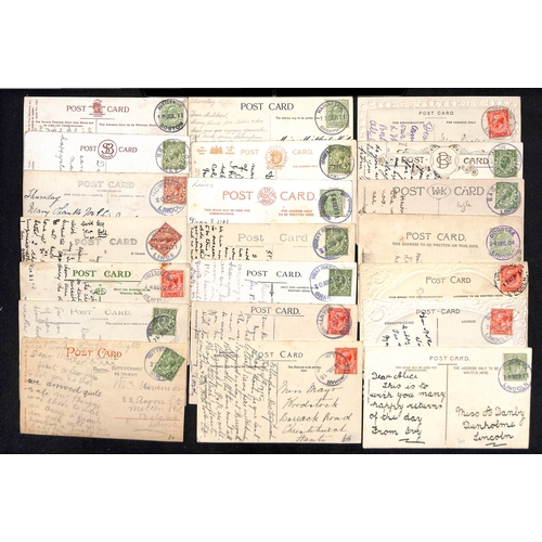 312 - Skeletons/Rubbers. 1903-27 Skeletons (53) and rubbers (142), virtually all on picture postcards, mos... 