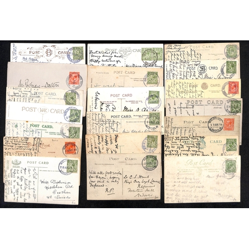 312 - Skeletons/Rubbers. 1903-27 Skeletons (53) and rubbers (142), virtually all on picture postcards, mos... 