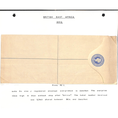 1230 - Postal Stationery. 1893-96 Postal stationery comprising B.E.A issue ½a, 1a postcards and 2½... 