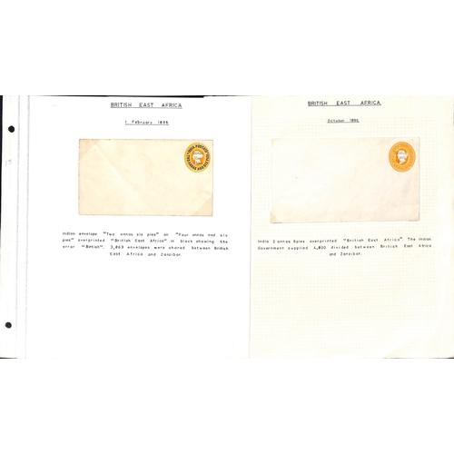 1230 - Postal Stationery. 1893-96 Postal stationery comprising B.E.A issue ½a, 1a postcards and 2½... 