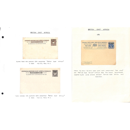 1230 - Postal Stationery. 1893-96 Postal stationery comprising B.E.A issue ½a, 1a postcards and 2½... 