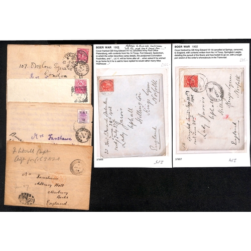 1388 - 1900-02 Covers with enclosed letters written by Fred Jarvis of No. 14 Troop S.A.C (3), or R. Fanshaw... 