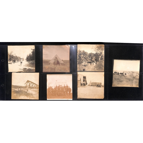 1389 - Photographs. Original photos taken by an officer in the Kings Royal Rifles, each approximately 80x80... 