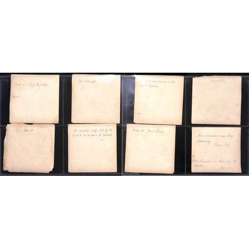 1389 - Photographs. Original photos taken by an officer in the Kings Royal Rifles, each approximately 80x80... 