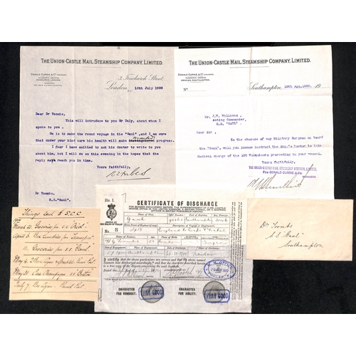 1390 - Various letters and documents including 1871 commission document appointing William Monckton a Lieut... 