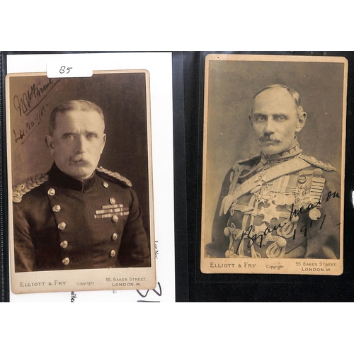 1398 - British Army Commanders - Signed Photos. Cabinet photos of Sir T. Kelly-Kenny, Sir James Noel Birch,... 