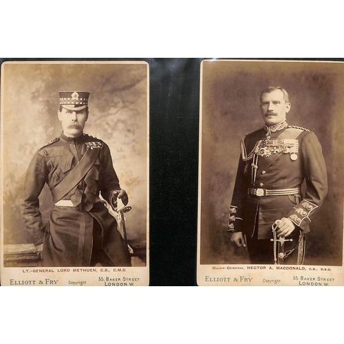 1399 - British Army Commanders - Photos. Cabinet photos of Baden Powell, Earl of Rosslyn, Pole-Carew, Ian H... 