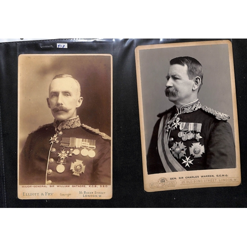 1399 - British Army Commanders - Photos. Cabinet photos of Baden Powell, Earl of Rosslyn, Pole-Carew, Ian H... 