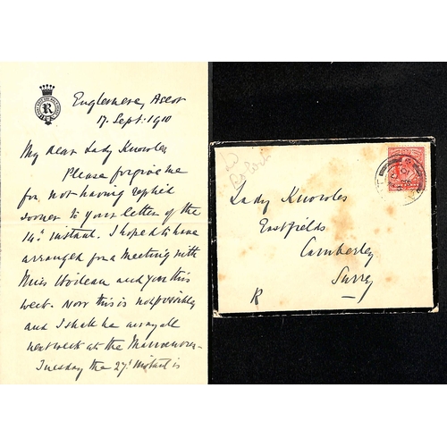 1404 - Lord Roberts. 1893 ½d Postcard and 1900-10 covers (7) from Roberts, with two 1900 stampless off... 