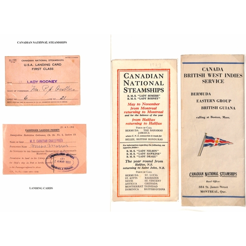 664 - c.1928-50 Ephemera, virtually all pre 1940, including advertising brochures and timetables (39), men... 