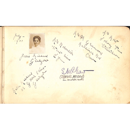 1409 - Autograph book containing the autographs of about 35 soldiers, several from the hospital at Mooi Riv... 