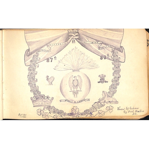 1409 - Autograph book containing the autographs of about 35 soldiers, several from the hospital at Mooi Riv... 