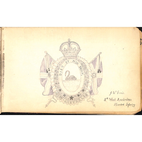 1409 - Autograph book containing the autographs of about 35 soldiers, several from the hospital at Mooi Riv... 