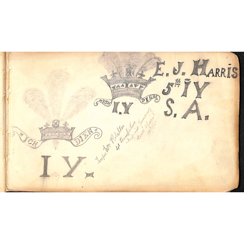 1409 - Autograph book containing the autographs of about 35 soldiers, several from the hospital at Mooi Riv... 