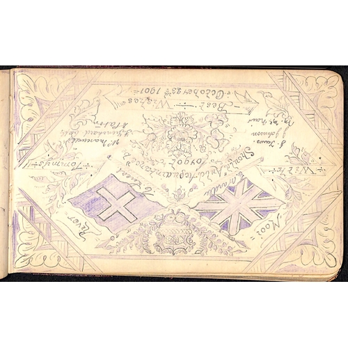 1409 - Autograph book containing the autographs of about 35 soldiers, several from the hospital at Mooi Riv... 