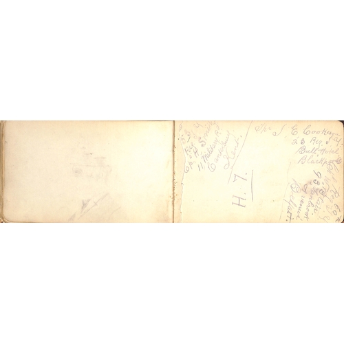 1409 - Autograph book containing the autographs of about 35 soldiers, several from the hospital at Mooi Riv... 