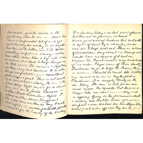 1410 - 1899 (Nov 11) - 1900 (July 10) Notebook containing copies of letters from an officer (Henry) in the ... 