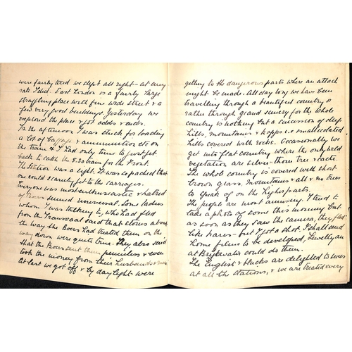 1410 - 1899 (Nov 11) - 1900 (July 10) Notebook containing copies of letters from an officer (Henry) in the ... 