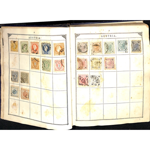 799 - c.1901 Lincoln Stamp Album, some reasonable stamps include China 1897 1c on Small Dragon 1c (S.G. 34... 