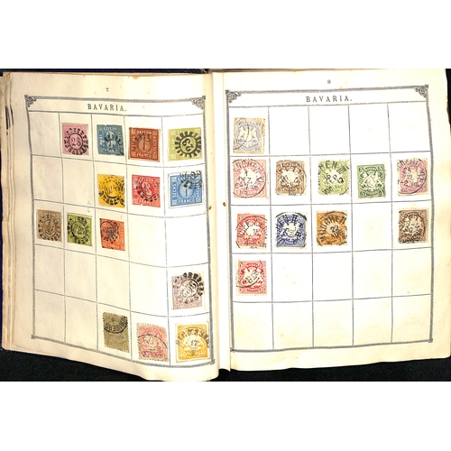 799 - c.1901 Lincoln Stamp Album, some reasonable stamps include China 1897 1c on Small Dragon 1c (S.G. 34... 