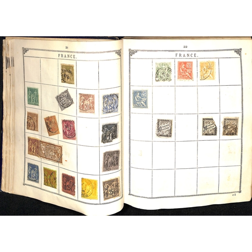 799 - c.1901 Lincoln Stamp Album, some reasonable stamps include China 1897 1c on Small Dragon 1c (S.G. 34... 