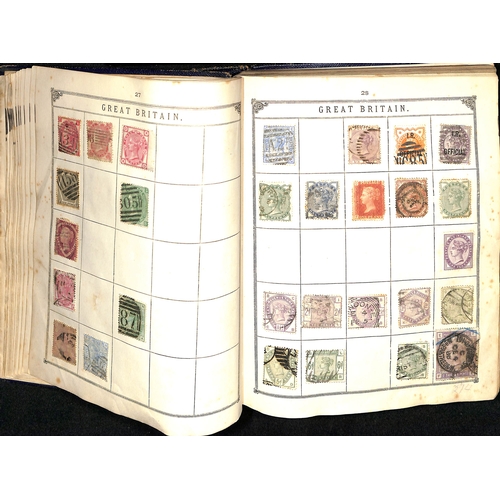 799 - c.1901 Lincoln Stamp Album, some reasonable stamps include China 1897 1c on Small Dragon 1c (S.G. 34... 