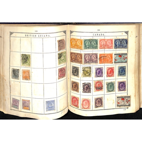 799 - c.1901 Lincoln Stamp Album, some reasonable stamps include China 1897 1c on Small Dragon 1c (S.G. 34... 