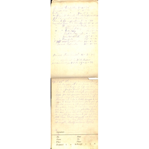 1413 - 1902 (Mar. - May) Diary kept by Pte H. Dyson, working blockhouse duty near Nylstrom, 34 pages descri... 