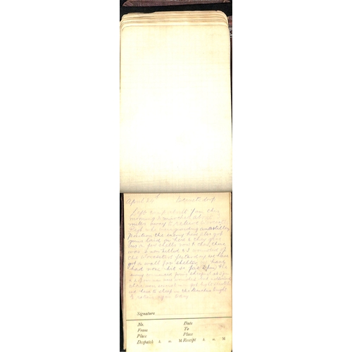 1413 - 1902 (Mar. - May) Diary kept by Pte H. Dyson, working blockhouse duty near Nylstrom, 34 pages descri... 