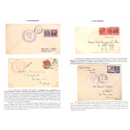 666 - Lady Boats. 1928-52 Covers and cards posted on the five Lady Boats with various cachets and Paquebot... 