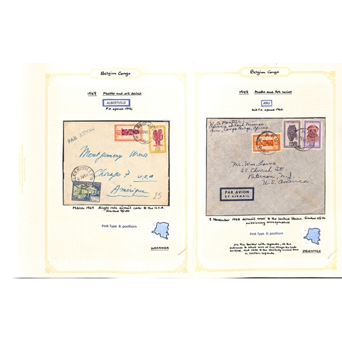 939 - 1921-52 Covers and cards bearing 1921-23 surcharges (16) or the 1942-43 Waterlow issue (69), the stu... 