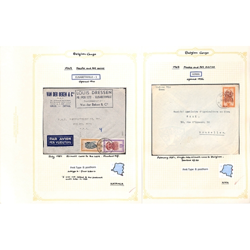 939 - 1921-52 Covers and cards bearing 1921-23 surcharges (16) or the 1942-43 Waterlow issue (69), the stu... 