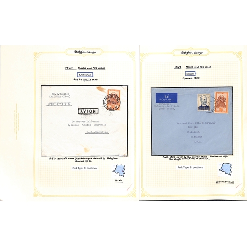 939 - 1921-52 Covers and cards bearing 1921-23 surcharges (16) or the 1942-43 Waterlow issue (69), the stu... 